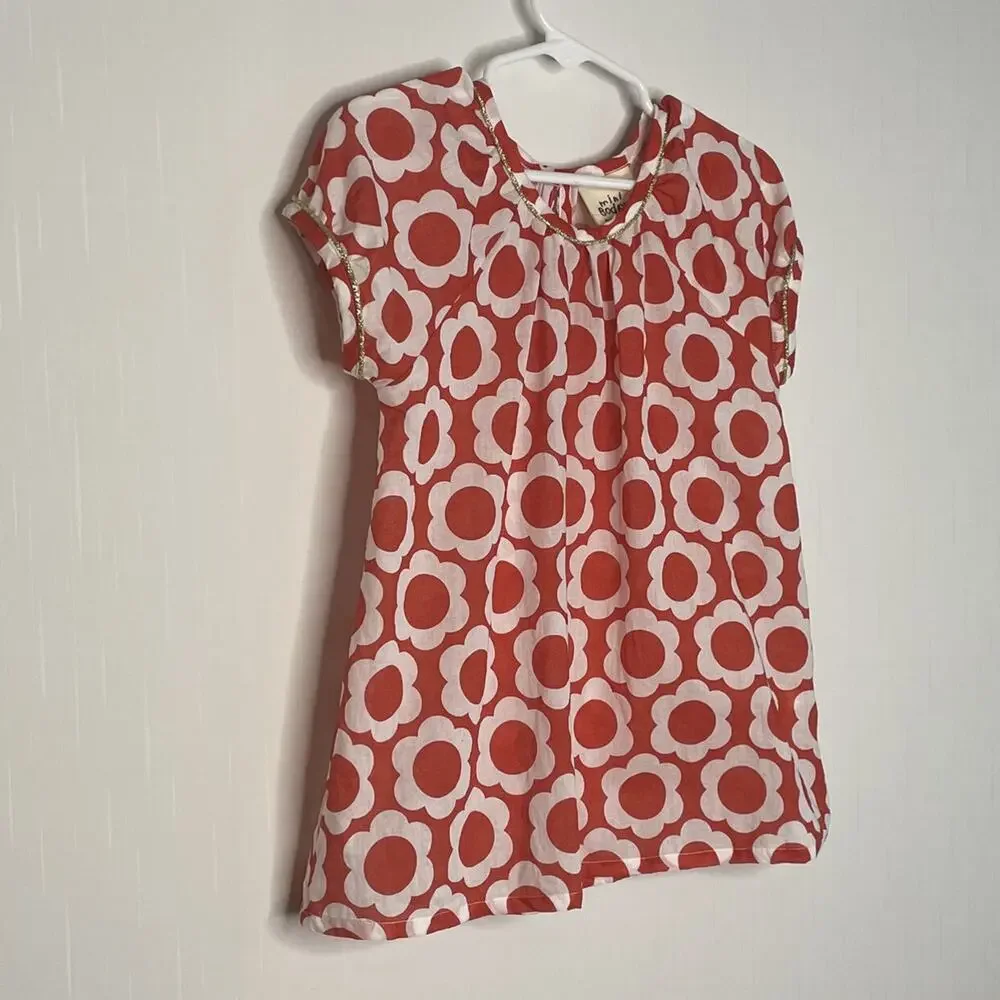 Mini Boden Girls Floral Cotton Top Size 5-6Y